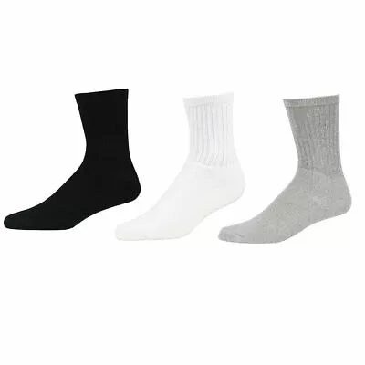 5~100 Dozens Wholesale Lots Mens Solid Sports Cotton Crew Socks Gift Cheap Xmas • $17.80