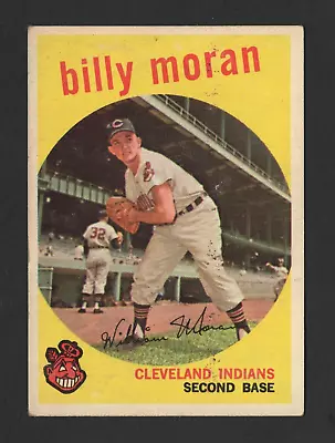 1959 Topps Baseball Card #196 Bill Moran – Cleveland Indians • $2.99