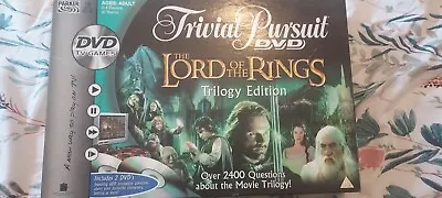 Trivial Pursuit - Lord Of The Rings Game Trilogy Edition With DVD Hasbro 2004 • £12