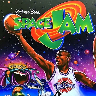 Sega Space Jam Pinball Machine Game Backglass Translite NOS ORIGINAL • $98.77