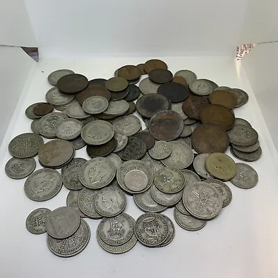 £4.20 • Buy Job Lot Of Antique / Vintage UK And Foreign Coins Money
