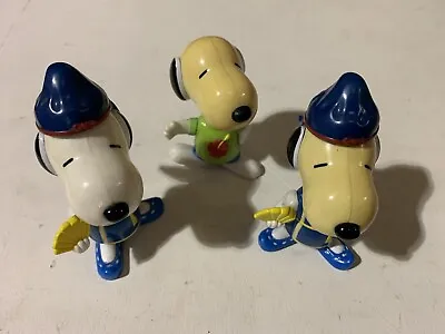 3 X McDonalds Happy Meal Toys From 1999 Snoopy World Tour • £6.50