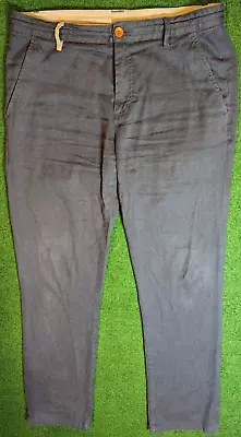 Betabrand Grey Flat Front Pants Hemp Cotton Men's Size 34x31 • $20.99