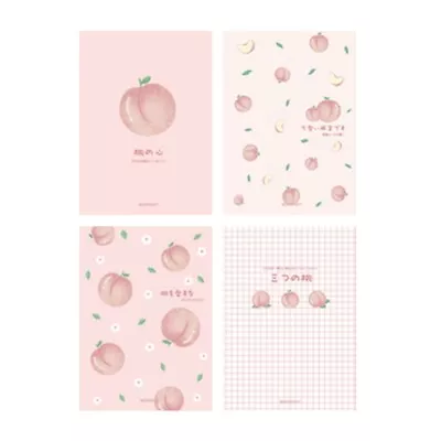 4pcs/set B5 Cute Notebooks Journals Soft Cover 40 Sheets Color Note Books Lined • $35.84