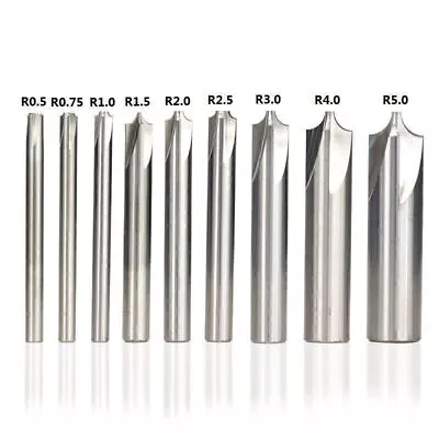 Radius Corner Rounding Cutter R0.5-R5.0 Round Over End Mill Carbide Router Bit • £14.50