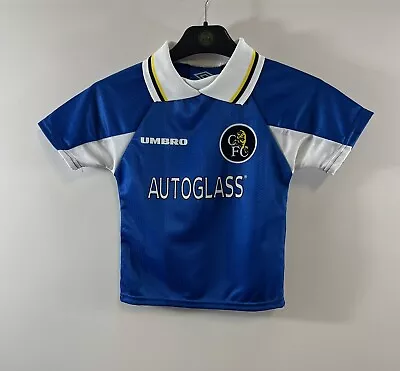 Chelsea Home Football Shirt 1997/99 Children’s 2/3 Years Umbro E725 • £59.99