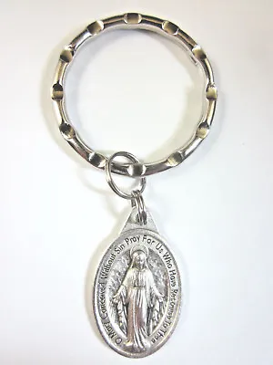 English Miraculous Medal 1  Italy Key Ring  Gift Box & Prayer Card • $12.95