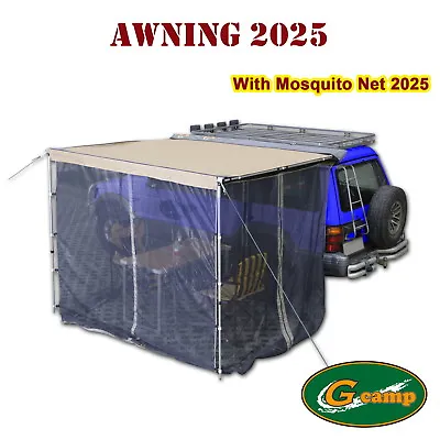 G Camp 2025 Awning Mosquito Net Roof Top Tent Camper Trailer 4WD Car Rack • $233.70