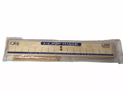 Offray EZ Bow Maker. Lion Ribbon Co. Inc. Vintage NEW Original Packaging • $14.95