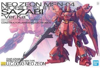 $150 • Buy BANDAI MG 1/100 MSN 04 Sazabi Ver KA(NEW)