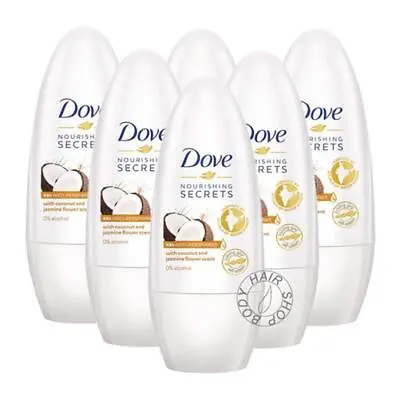 £41.36 • Buy Dove Coconut Jasmine Nourishing Secrets Deodorant Roll-On Antiperspirant X 6