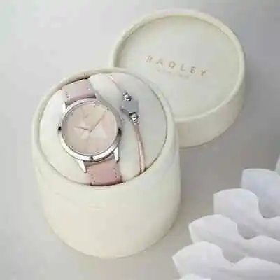 BNIB AVON Pink Leather Radley Watch And Bracelet Gift Set FREE TRACKED 48 P&P • £28.79