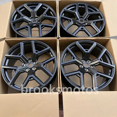 23  New Satin Black 5 Spoke Wheels Rims Fits For Range Rover Vogue 23x10 • $1699