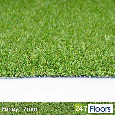 17mm Budget Realistic Artificial Grass Soft Natural Astro Turf Garden 2m 4m • £0.99