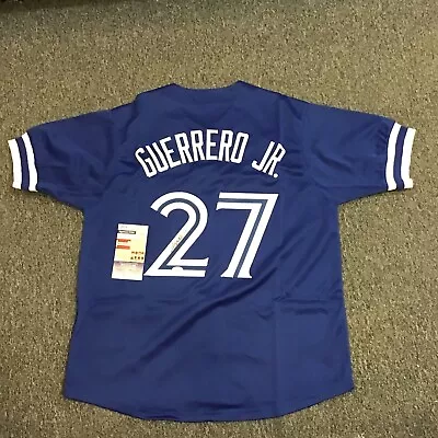 Vladimir Guerrero Jr Signed Auto Autograph Blue Jays Style XL Jersey JSA COA  • $89.99