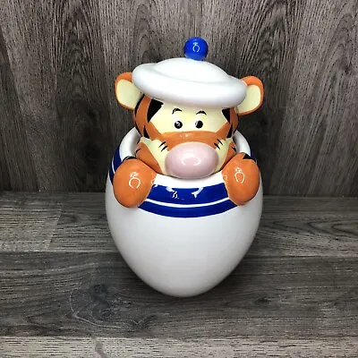 Disney Winnie The Pooh Tigger Peek A Boo Cookie Jar/Canister Blue • $69.98