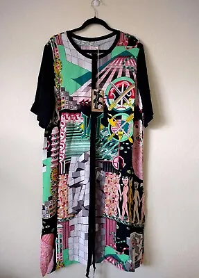 $129 • Buy Gorman X Jess Johnson  Wor  Tee Midi Dress - Multicolored, Size 12, BNWT RRP$269