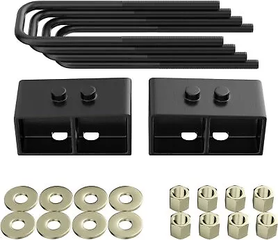 F150 3'' Rear Leveling Lift Kit Block + U Bolts For 2004-2022 Ford F150 2WD 4WD • $42.99