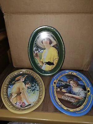 Vintage Coca-Cola Reproduction Tip/Change Trays - Set Of 3 • $8.99