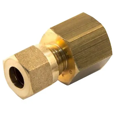 £8.95 • Buy 6mm COPPER COMPRESSION FITTING To 1/4  BSP FEMALE THREAD ADAPTOR PIPE FOR LPG