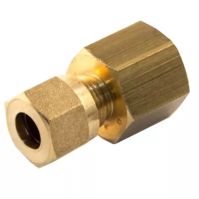 6mm COPPER COMPRESSION FITTING To 1/4  BSP FEMALE THREAD ADAPTOR PIPE FOR LPG • £8.95