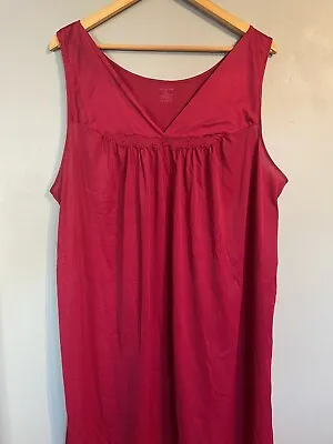 Vintage Vanity Fair Red Nightgown SZ XXL • $19.99