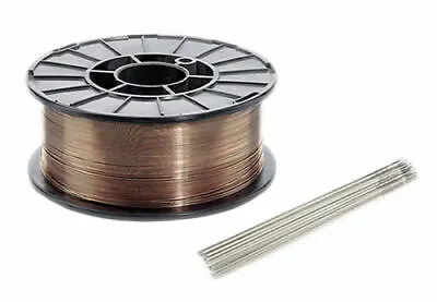 MIG WELDING WIRE MILD STEEL ROLL GASSLESS FLUX CORED 0.6/0.8/0.9mm 0.4/0.7/5kg • £10.99