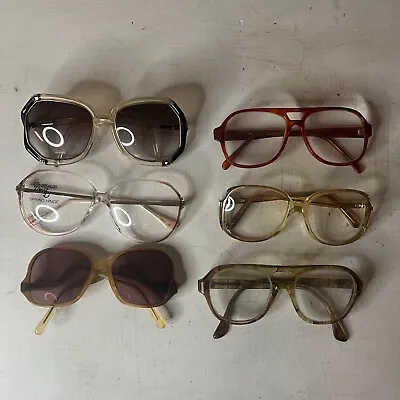 VTG 1970s Eyeglasses Glasses Frames Lot Of 6 70s Accessories Costume Cosplay • $59.99