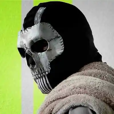 Ghost Mask V2 - Operador MW2 COD Cosplay Tactical Skull Full Face Mask • $26.28