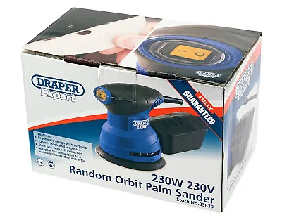 Draper 230W Random Orbit Sander 125mm 5  Electric Palm Sander 230W  • £29.99