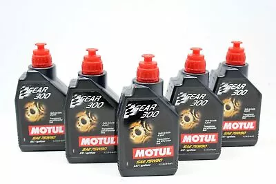 Motul Gear 300 75w90 Synthetic Transmission & Rear Differential Gear Oil 5 Qty • $149.99