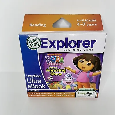 LeapFrog LeapPad Dora The Explorer Dora's Amazing Show Ultra EBook Game New • $15.38