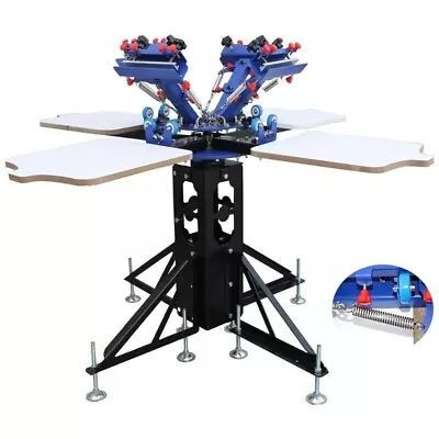 4 Color Screen Printing Machine Micro-Registration  Press Heavy-duty Stand Use • $1050.90