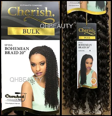 Cherish Synthetic Crochet Curly Hair Extension Braid - Bohemian Bulk 20 Inch • £7.49
