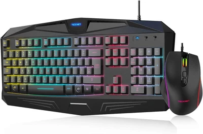 £44.99 • Buy Gaming Mouse Keyboard Set 7 Led Illuminated Usb Wired Keyboa Item Model Number
