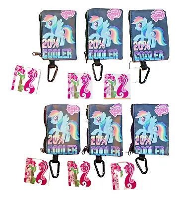 6 My Little Pony Rainbow Dash Coin Purse / Wallet W Key Ring - Fun Party Favors! • $17.98