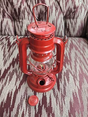 7+1/2  Mini Red Lantern W Glass Dome • $10