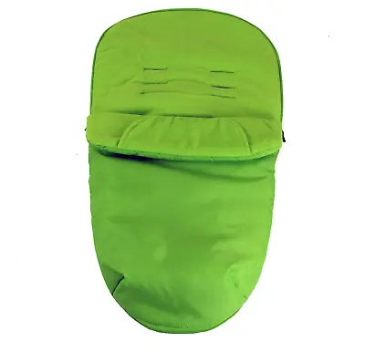 Luxury Fleece Lined Footmuff Lime Green Pouches For Mamas And Papas Luna • £8.35