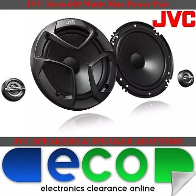 Mercedes CLK 97-2002 JVC 16cm 600 Watts 2 Way Front Door Car Component Speakers • £54.99