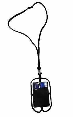 Gear Beast Universal Cell Phone Lanyard - Silicone Cell Phone Holder Black • $7.91