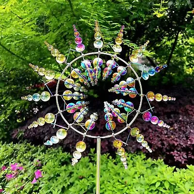 3D Windmill Kinetic Metal Sculpture Wind Spinner Yard Garden Outdoor Decoration • $14.99