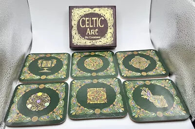 Celtic Art Coasters By Picture Press Made In Ireland Set 6  Brian Murphy • $19.99