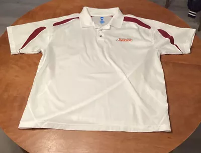 Virgina Tech Hokies Short Sleeve Polo Shirt NCAA By KA Inc XL White • $9