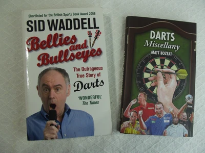 £5.95 • Buy DARTS BOOKS X 2 Sid Waddell Bellies & Bullseyes,  Darts Miscellany Trivia