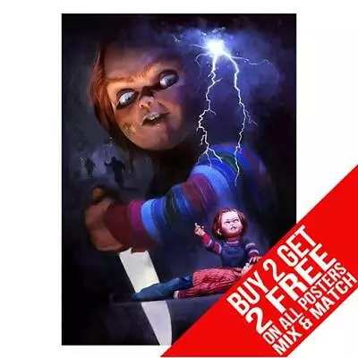 Childs Play Chucky Bb2 Poster Art Print A4 A3 Size - Buy 2 Get Any 2 Free • £6.97