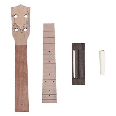 Ukulele Neck Nut Bridge Saddle Fretboard DIY Kit For Concert Ukelele • $26.40