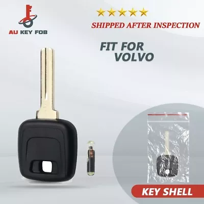Transponder Car Key With ID48 Chip For Volvo S40 V40 XC60 Blank Key Case Uncut • $10.96