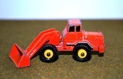 £6 • Buy MATCHBOX LESNEY TRACTOR SHOVEL No69 Orange/Red With Yellow Wheel Hubs
