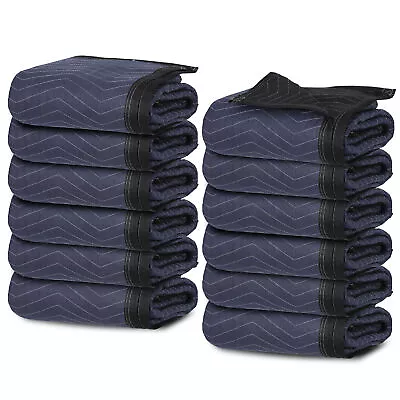 80  X 72  Moving Blankets 12 Furniture Packing Quilted Protect Furniture Covers • $42.59