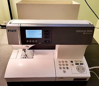 $349.95 • Buy PFAFF Tiptronic 2030 Sewing Machine, Foot Controller, Manual, And Cover